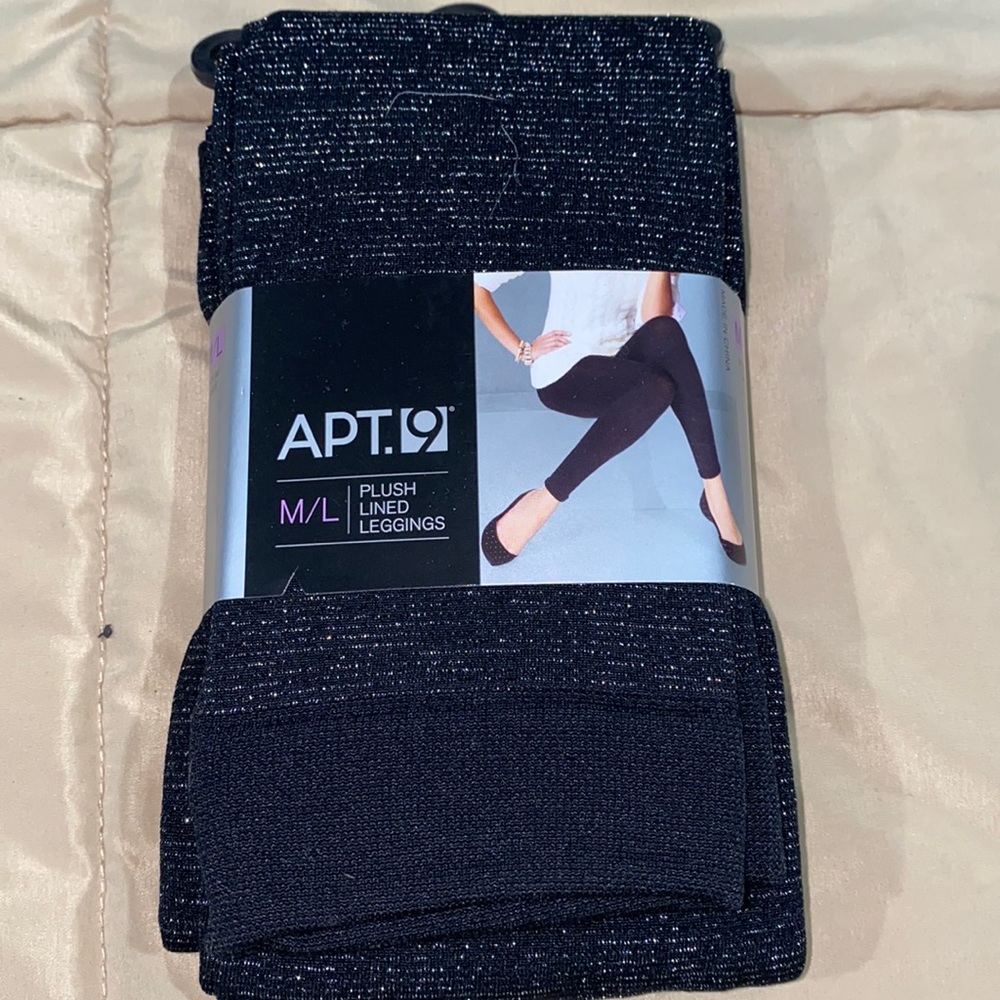NWT Art 9 plush lined leggings M/L